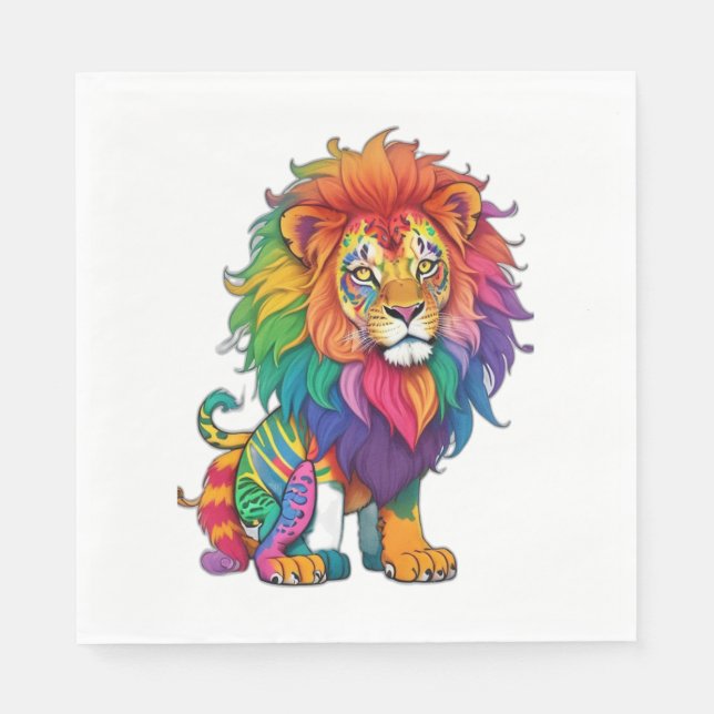 Prideful Pals The Rainbow Roamer Sticker Sticker  Napkin (Front)