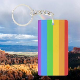 PrideSpark: Rainbow Pride Key Ring