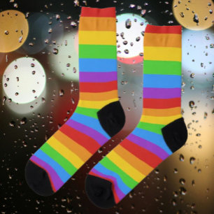 PrideStride: Rainbow Flag Socks