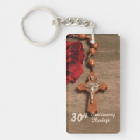 Priest 30th Ordination Anniversary Rose and Rosary