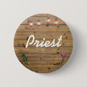 Priest 6 Cm Round Badge