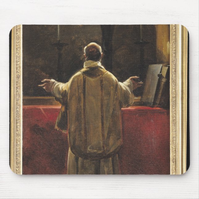 Priest at the Altar Mouse Pad (Front)