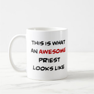 priest, awesome coffee mug