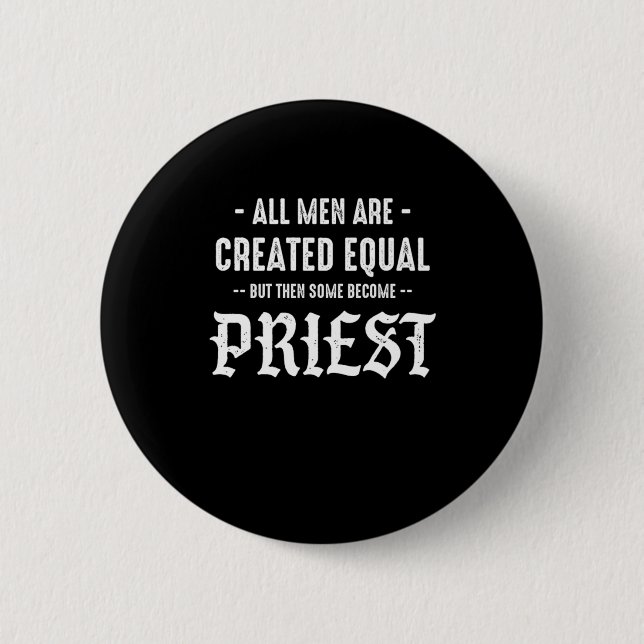 Priest Church Catholic Faith Jesus Christ Pray Gif 6 Cm Round Badge (Front)
