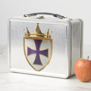 Priest Crest Metal Lunch Box