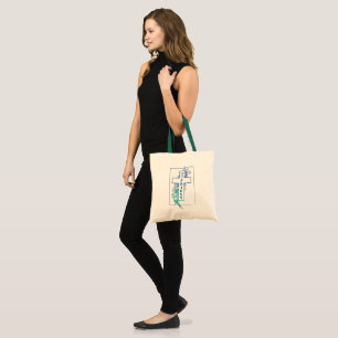 Priest Cross Flowers Personalised Tote Bag