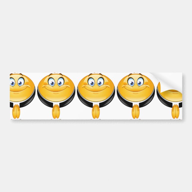 priest emoji bumper sticker (Front)