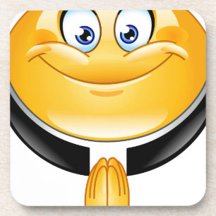 priest emoji coaster