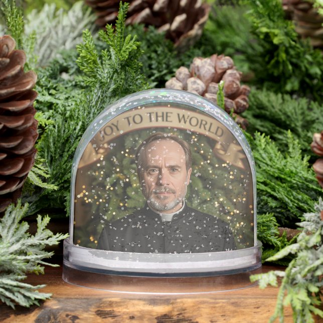 Priest Father Ordained Photo Snowglobe (Winter)