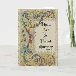 PRIEST FIRST MASS CHALICE HOST ORDINATION CARD