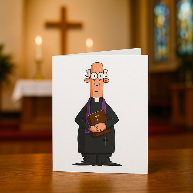 Priest Holding Bible IFunny Clergy Character Card (Creator Uploaded)
