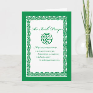 Priest Irish Prayer Religious St Patricks Day Card