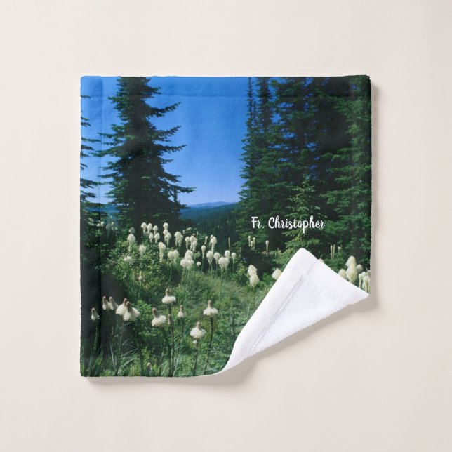 Priest Landscape Personalised Wash Cloth (Wash Cloth)