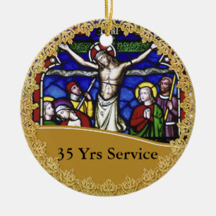 Priest Ordination 35th Anniversary Commemorative Ceramic Ornament