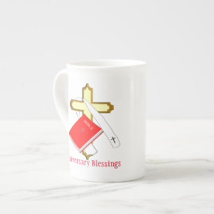 Priest Ordination Anniversary Gift Bone China Mug