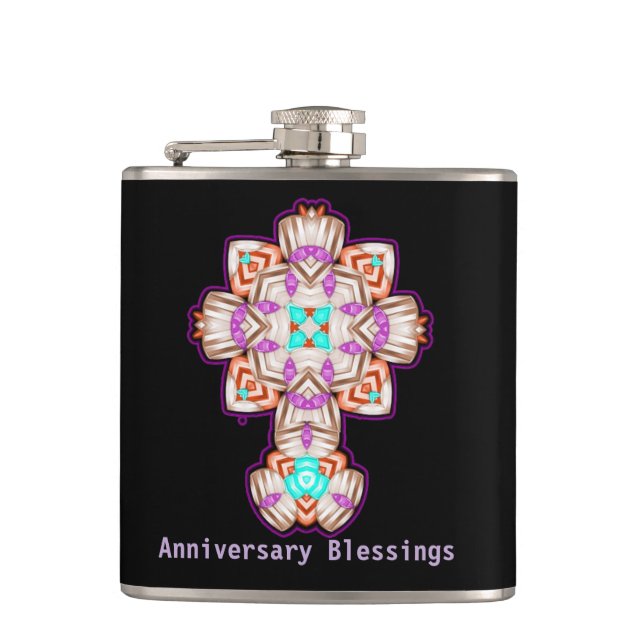 Priest Ordination Anniversary Gift Hip Flask (Front)