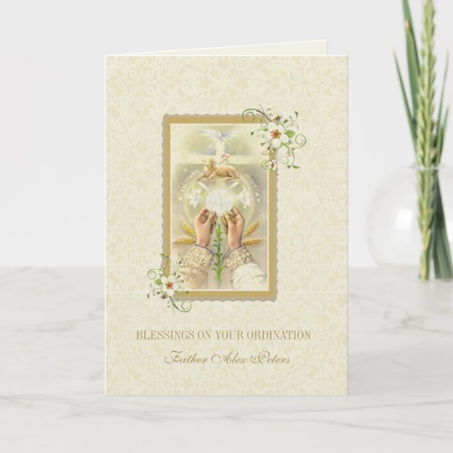 PRIEST ORDINATION CARD (Front)