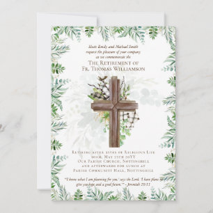 Priest Pastor Deacon Minister Retirement Invites