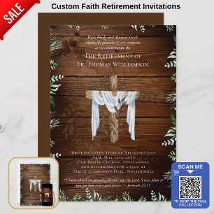 Priest Pastor Deacon Minister Retirement Invites