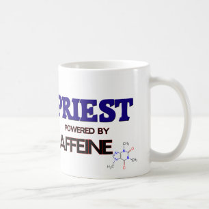 Priest Powered by caffeine Coffee Mug