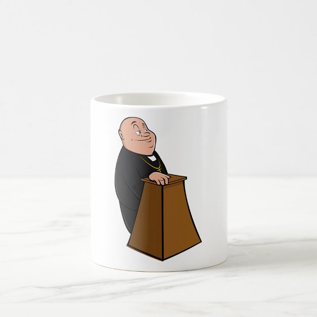 Priest Standing At A Pulpit Coffee Mug (Creator Uploaded)