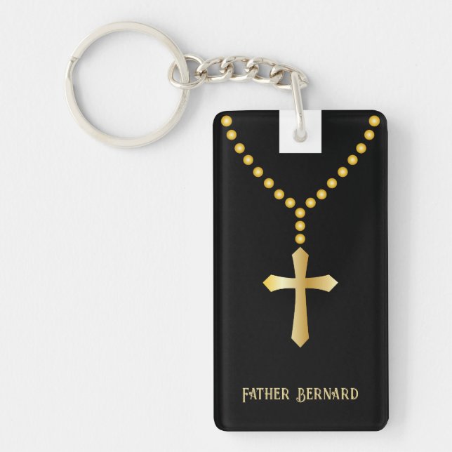 Priest Vicar Pastor Clergy Key Ring (Front)