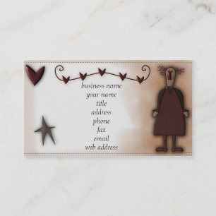Prim Doll w/Hearts Profile Card