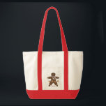 Prim Ginger Heart Crafty Tote Bag<br><div class="desc">Prim Ginger Heart Crafty Tote. This heavy duty tote bag features our prim gingerbread man with hearts design. Able to handle heavier items for easy transport! Holds up to washing and heavy use. Perfect fashion accessory for taking everything needed to the office, school, farmer's market, craft and scrapbooking groups or...</div>