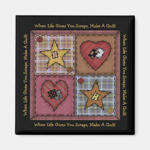 Prim Patchework Quilter's Magnet
