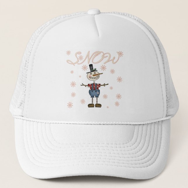 Prim Snowman Tshirts and Gifts Trucker Hat (Front)