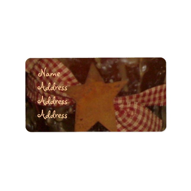 Prim/Star Candle Address Labels (Front)