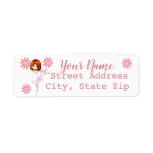 Prima Ballerina Custom Return Address Label