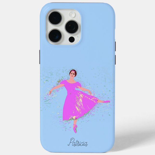 Prima Ballerina Dancer Pink Dress Personalised Case-Mate iPhone Case (Back)