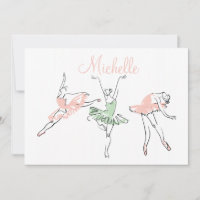 Prima Ballerina Personalised Stationery