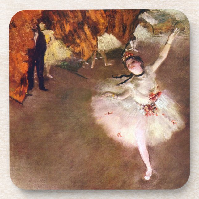 Prima Ballerina, Rosita Mauri by Edgar Degas Coaster (Front)