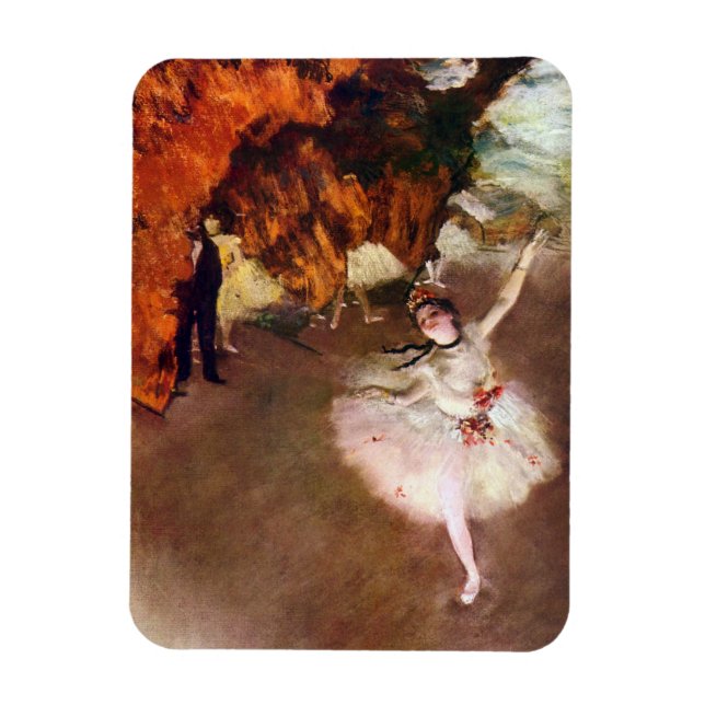 Prima Ballerina, Rosita Mauri by Edgar Degas Magnet (Vertical)