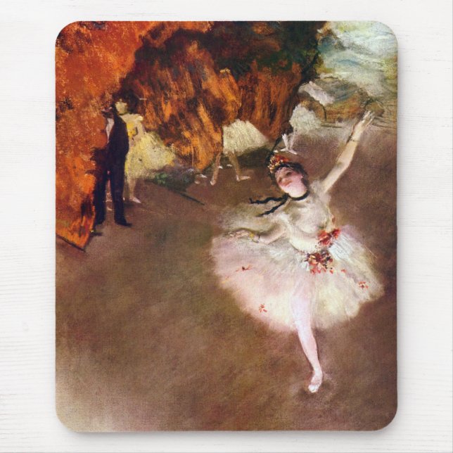 Prima Ballerina, Rosita Mauri by Edgar Degas Mouse Pad (Front)