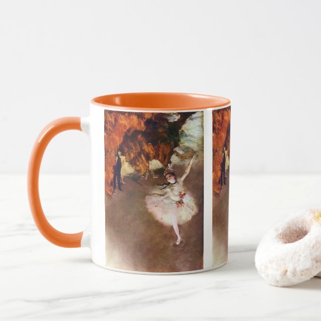 Prima Ballerina, Rosita Mauri by Edgar Degas Mug (With Donut)