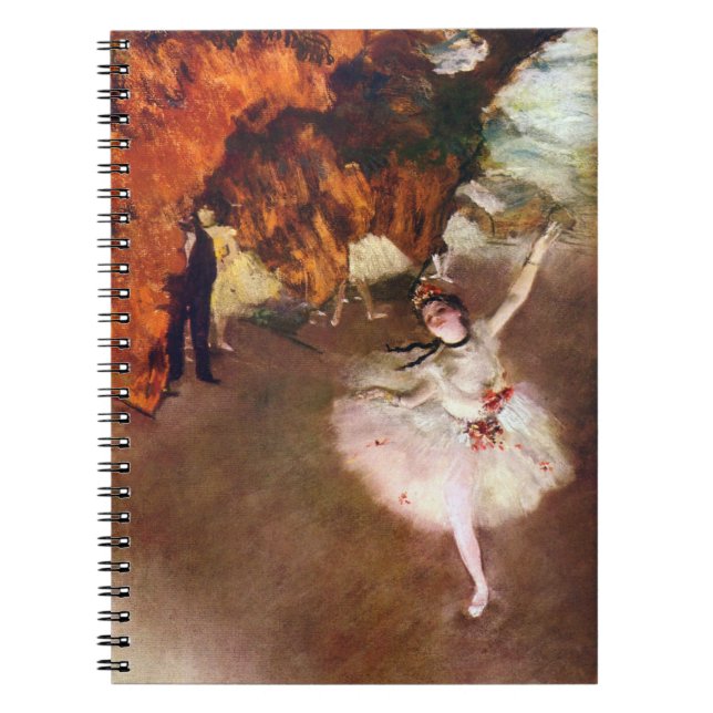 Prima Ballerina, Rosita Mauri by Edgar Degas Notebook (Front)