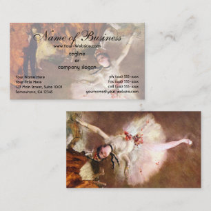 Prima Ballerina Rosita Mauri, the Star Edgar Degas Business Card