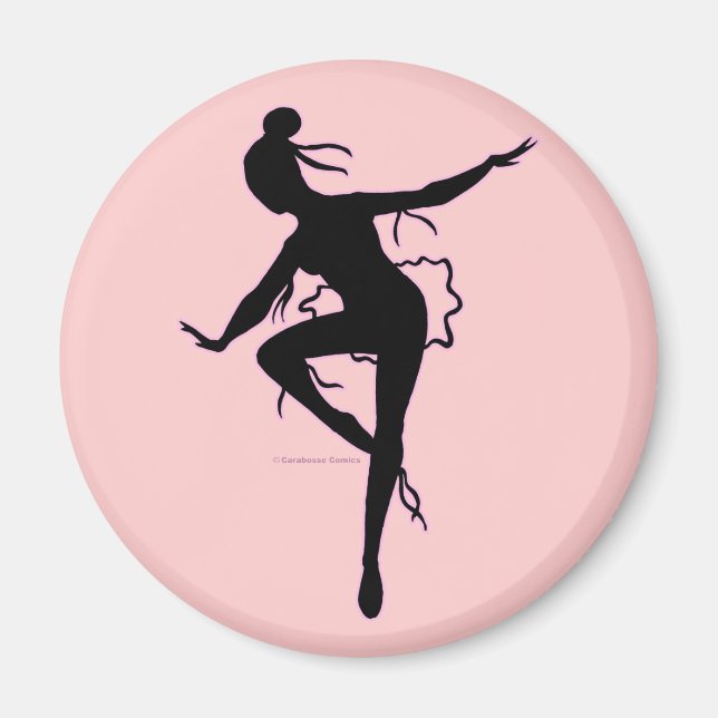 Prima Ballerina Silhouette Magnet (Front)