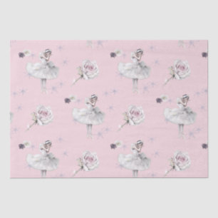 Prima Ballerina Swan and Roses Tissue Paper
