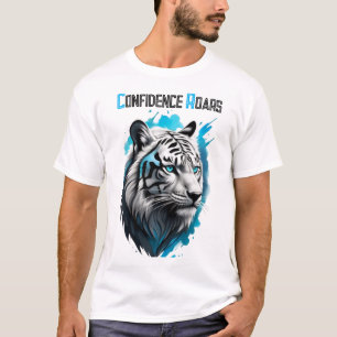 Primal Beauty: Blue Eyes of a White Tiger T-Shirt
