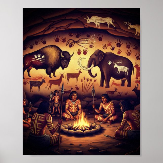 Primal Community Cave Art Poster (Front)