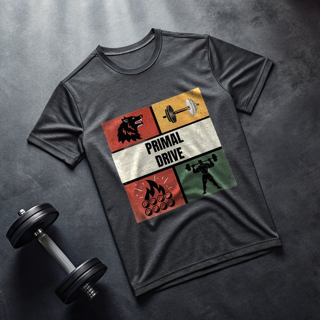 Primal Drive Gym T-Shirt – Savage Alpha Workout  (Creator Uploaded)
