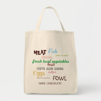 Primal Grocery List Tote Bag