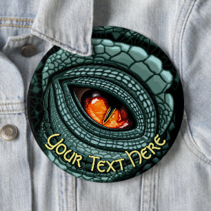 Primal Reptile Predator Eye 6 Cm Round Badge