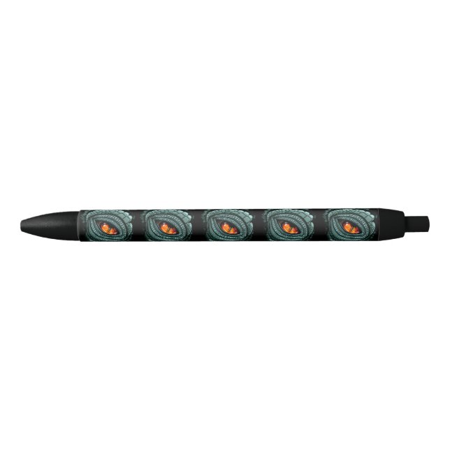 Primal Reptile Predator Eye Black Ink Pen (Front)