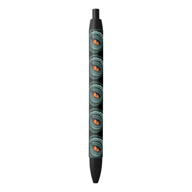 Primal Reptile Predator Eye Black Ink Pen (Front Vertical)
