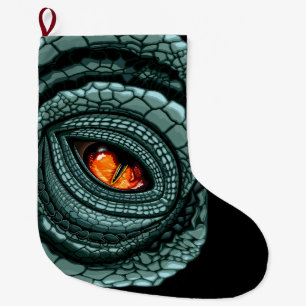 Primal Reptile Predator Eye Gift Tags Large Christmas Stocking